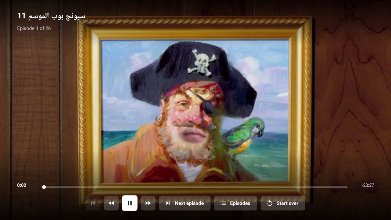 Full-screen player